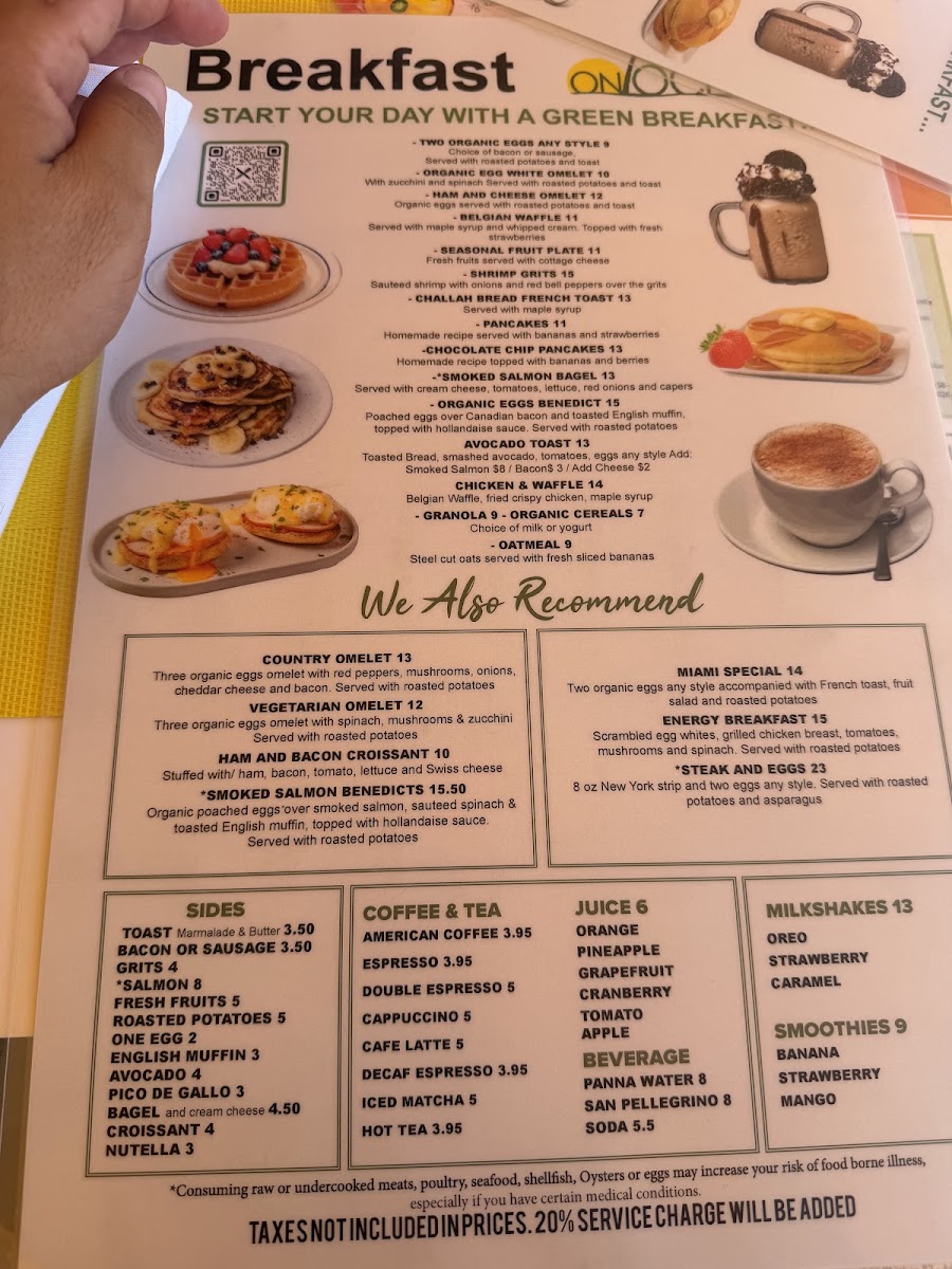 On Ocean 7 Cafe Menu - Image 5